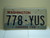 Washington Evergreen State License Plate 778 YUS