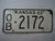 1963 KANSAS License Plate OB 2172