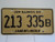 1984 ILLINOIS Land of Lincoln License Plate 213 335B 1