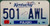 2007 Jan Pulaski Co Kentucky License Plate 501 AWL