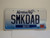 2013 KENTUCKY VANITY License Plate SMKDAB smack dab