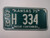 1975 KANSAS Wheat Centennial License Plate SM H 334