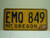 1980 OREGON License Plate EMQ 849