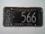 1966 KANSAS Mi9dway USA License Plate SU 566
