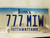 Iowa Pottawattamie County License Plate 777 MIW Triple Seven