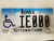 Iowa Harrison County License Plate IEØØØ Ham Radio Handicapped