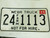 2005 Nebraska Cuming County Commercial License Plate 24 1113
