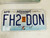 2014 Missouri Show Me State License Plate FH2 DON