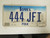 Iowa Polk County License Plate 444 JFI Triple Four