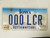2007 Iowa Pottawattamie County License Plate 000 LCR Triple Zero