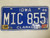 1986 Iowa Clarke County License Plate MIC 855