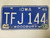 1986 Iowa Woodbury County License Plate TFJ 144
