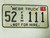 2005 Nebraska Kearney County Farm Truck Not For Hire License Plate 52 111 Triple One