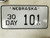 Nebraska 30 Day License Plate 101