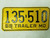 1969 Missouri Trailer License Plate 135-510