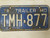 1978 Missouri Trailer License Plate TMH-877