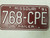 1991 Missouri Trailer License Plate 768-CPE