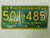 1968 Michigan Great Lake State Trailer License Plate 501-485