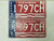 1976 Michigan License Plate 1797CH Pair