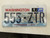 2012 Washington Evergreen State License Plate 555-ZTR