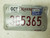 2014 Oklahoma Motorcycle License Plate 3G5365