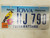 2006 Iowa Pottawattamie County Natural Resources License Plate HJ790