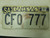 1993 Kansas Saline County License Plate CFO 777 Triple Seven