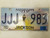 2011 Mississippi Jackson County License Plate JJJ 983 Triple J