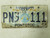 2016 Mississippi Birthplace of America's Music Pontotoc County License Plate PN3 111 Triple One