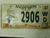 2012 Mississippi Conserving Wildlife Deer License Plate 2906