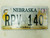 2011 (2016 Tag) Nebraska Gage County License Plate RPV 140
