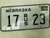 2004 Nebraska Bus License Plate 17 23