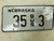 Nebraska Bus License Plate 35 3