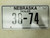 Nebraska Dealer License Plate 38-74
