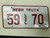Nebraska Local Truck License Plate 59 70
