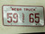 Nebraska Local Truck License Plate 59 65 (2)