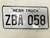 Nebraska Truck License Plate ZBA 058 (2)