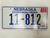 2005 Nebraska Commercial Truck License Plate 11-812
