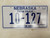Nebraska Not For Hire Farm Truck License Plate 10-127
