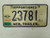 1986 Nebraska Apportioned Trailer License Plate 23781