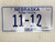 Nebraska Not For Hire Farm Truck License Plate 11-12