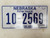 Nebraska Not For Hire Farm Truck License Plate 10-2569