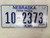Nebraska Not For Hire Farm Truck License Plate 10-2373