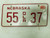 2000 Nebraska Dealer License Plate 35 37