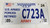2012 Mississippi U.S. Armed Forces Retired Army American Flag License Plate C723A