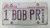 Expired ILLINOIS Land of Lincoln B Truck License Plate 1-BOB-PR Bob