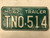1962 MISSOURI Trailer License Plate TN0-514