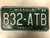 1989 MISSOURI Trailer License Plate 832-ATB