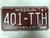 1987 MISSOURI Trailer License Plate 401-TTH