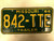 1986 MISSOURI Trailer License Plate 842-TTE